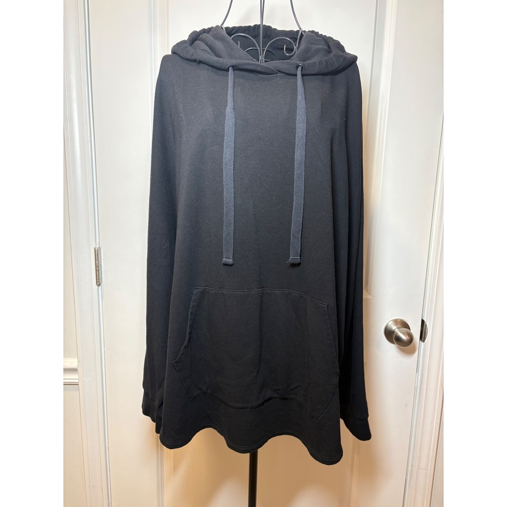GAP Sweats Womens Black‎ Oversized Dolman Hoodie Pullover M/L